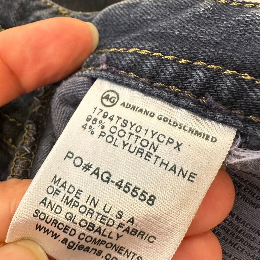 AG Adriano Goldschmied The Everett Slim Straight Mens 34X28 Dark Wash 360 Jeans - Picture 8 of 12